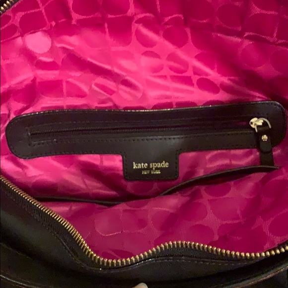 Authentic Kate Spade Black Leather Bag - Picture 5 of 6
